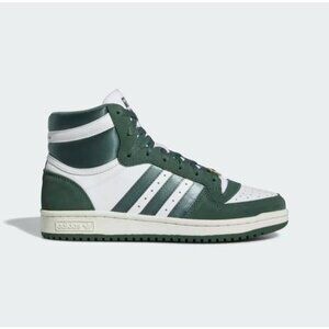 New Adidas TOP TEN RB in Cloud White / Green‎ Oxide / Off White - Size 9.5